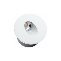 Optonica - Spot led 3W Encastrable pour Escalier Rond Blanc ac 220-240V Blanc Chaud 3000K