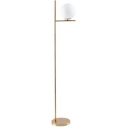 Lampadaire globe design néo-rétro max. 40 w 159H cm métal doré - Doré