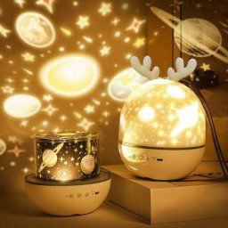 Longziming - Bébé Veilleuse Projecteur, led Enfant Veilleuse Lampe Musicale et Lumineuse