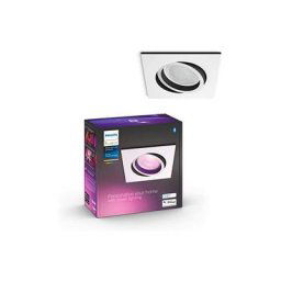 Philips - Hue White & Color Ambiance, Spot encastré centura carré 1x5.7W - Blanc, compatible