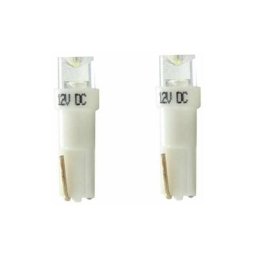 2x ampoule led 12V T5 W2x4,6d blanc voiture moto camion tracteur remorque