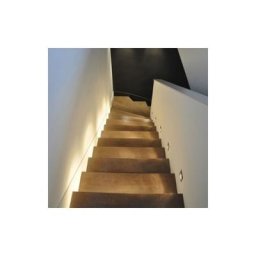Balise LED en Saillie Carrée 2W 220V 55° Grise IP65 pour Escaliers - Blanc Neutre 4000K - 5500K