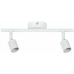 Spot Carolina max 2x10W GU10 Blanc dépoli 230V Métal