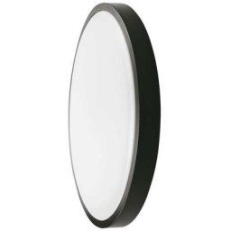 VT-8624B-RD plafonnier led 24W IP44 rond noir 360° design moderne 3000K - sku 7636 - Noir - V-tac