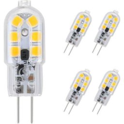 G4 led Ampoule,5-Pack 20W Ampoules Halogènes Équivalentes,Ampoule led G4 2W Économie Pour Les