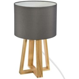Atmosphera - Lampe à Pied en Bois Gris Molu créateur d'intérieur - Gris