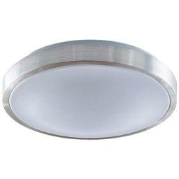 Led Plafonnier 'Emelie' en métal pour salon & salle à manger - aluminium, blanc