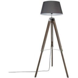 Atmosphera - Lampadaire à trépied gris Runo H145 créateur d'intérieur - Gris