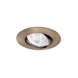 Support de spot encastrable perçage 75-80mm rond Laiton mat