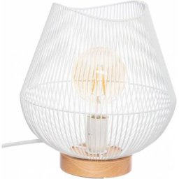 Atmosphera - Lampe en Fil Métallique Blanc Jena créateur d'intérieur - Blanc