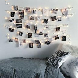 Guirlande led Fil de Fer avec Pince à Linge Dorée 3.5m Doré3xAA - Doré3xAA