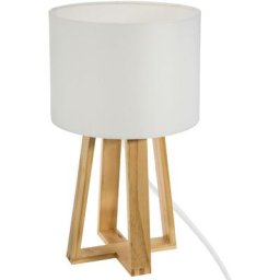 Homemaison - Lampe trépied esprit scandinave Blanc h 34,5 cm - Blanc