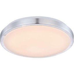 Led Plafonnier 'Emelie' en métal pour salon & salle à manger - aluminium, blanc