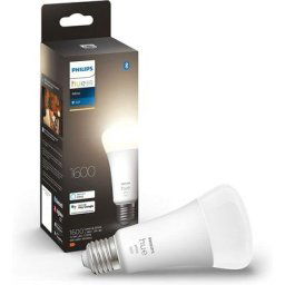 Philips - Hue White, ampoule led connectée E27 100W, 1600 lumen, compatible Bluetooth, fonctionne