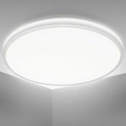 B.K.Licht I Plafonnier LED I Ø38 cm I platine LED 24 Watt I effet rétroéclairage I lumière blanche