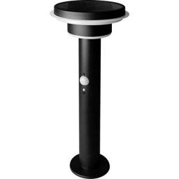 Ledvance - Lampadaire solaire à double cercle Endura Style, acier inoxydable, 6 w, noir, taille