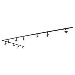 Qazqa - jeana - Spot de plafond Moderne - 10 lumière - l 500 cm - Noir - Moderne - Éclairage