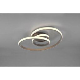 Plafonnier Sansa Nickel mat 1x18,5W smd led - Gris