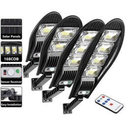 500w Amélioré 1500mah Réverbère Solaire Extérieur Étanche Led Pour Mur De Jardin Lampe Solaire à