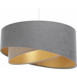 Bps Koncept - Suspension galaxy eco velours - Gris, beige, doré - Gris, beige, doré
