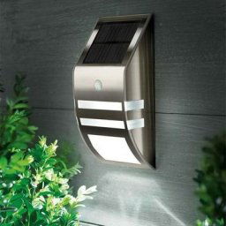 Applique murale led à énergie solaire avec détecteur de mouvement pir étanche pour extérieur, rue,