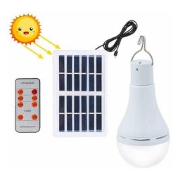Ampoule led solaire étanche avec télécommande et minuteur, luminaire d'extérieur, idéal pour un