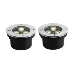 Spot encastrable extérieur sol Lampe enterrée 2 PACK 3W IP65 Lampes de sol encastrées Lampe