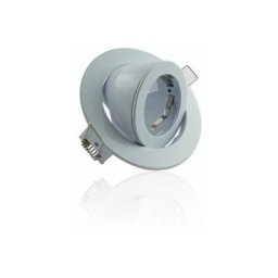 Leclubled - Spot encastrable orientable rond Blanc type escargot Blanc - MR16 - Blanc