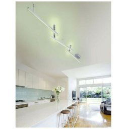 Plafonnier Melby Nickel Mat 1x23W smd led - Gris