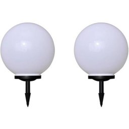 Vidaxl - 2 pcs Lampes d'allée d'extérieur à led 40 cm et piquet au sol n/a