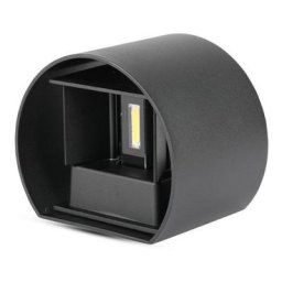 V-tac - Applique du jardin led 6W Corps Aluminium Rond IP65 Mod. VT-756 sku 7081 Blanc Chaud 3000K