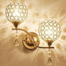 Applique Murale en Cristal Style Simple Lampe Murale led Double Tête Moderne Décorative pour