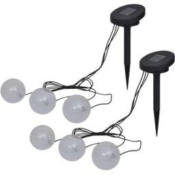 Lampes flottantes à led 6 pcs pour étang et piscine Vidaxl