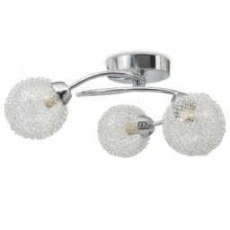Plafonnier pour 3 ampoules G9 120 w Vidaxl Blanc
