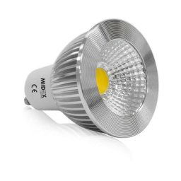 Ampoule led GU10 6W cob Aluminium 75° (Dimmable en option) blanc-neutre-4000k - non-dimmable