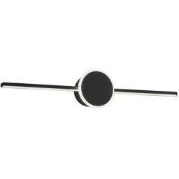Applique murale de salle de bain APP849-1W tour noir 60CM led 1-POINTS de lumière 61X8X10CM - noir