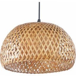 Privatefloor - Plafonnier Design Boho Bali tressé Talli - Bambou Bois naturel - Bambou - Bois