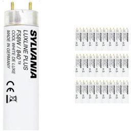 Sylvania - Lot 25x Luxline Plus T8 58W - 840 Blanc Froid 150cm - 4000K - Blanc Froid