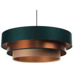Bps Koncept - Lumière suspendue Triniti Green / Cuivre / Beige 1xe27 h: 102cm ø 60cm Dimmable