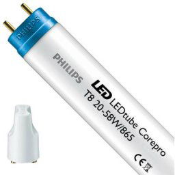 Philips Corepro LEDtube T8 (EM Mains) Standard Output 20W 2200lm - 865 Lumière du Jour 150cm