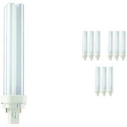 Philips - Lot 10x master pl-c 26W - 827 Blanc Très Chaud 2 Pin - 2700K - Blanc Très Chaud