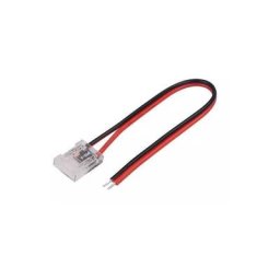 Connecteur pour bande led cob 10mm double tête 2 pin et câbles à souder - sku 2665 - V-tac