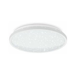 B.k.licht - Plafonnier led 18 Watt avec effet étoiles i ultraplat 4,2 cm i Ø28 cm i lumière blanche