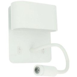 Eclairage Design - Applique led sorya hotel blanche 8W avec Liseuse Température de Couleur: Blanc