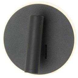 Eclairage Design - Applique Liseuse led emmy Hotel Anthracite 12W Température de Couleur: Blanc