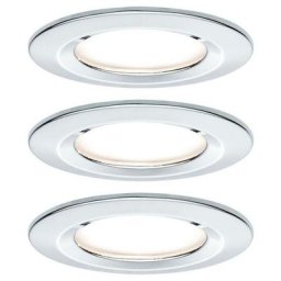 Paulmann - Nova Spot encastrable pour salle de bains jeu de 3 led led 18 w IP44 chrome (brillant)