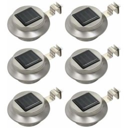 Vidaxl - Lampe solaire à led ronde d'extérieur 6 pcs 12 cm Blanc n/a