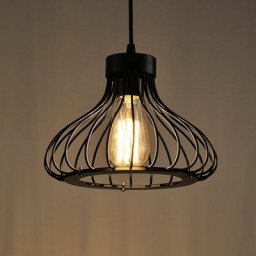 Rétro Metal Suspension Noir Cage Industriel Vintage Suspensions Luminaire Métal Retro Antique