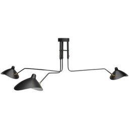 Lampe suspension George B2 - Métal Noir - Laiton, Fer, Metal - Noir