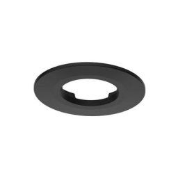 Miidex Lighting - Collerette ronde fixe pour spot led eclat ii noir